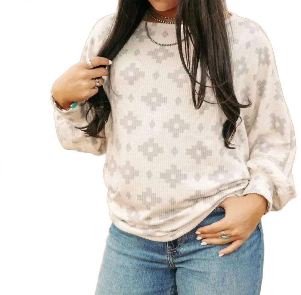 NEW 2FLYCO made for me long sleeve top in beige